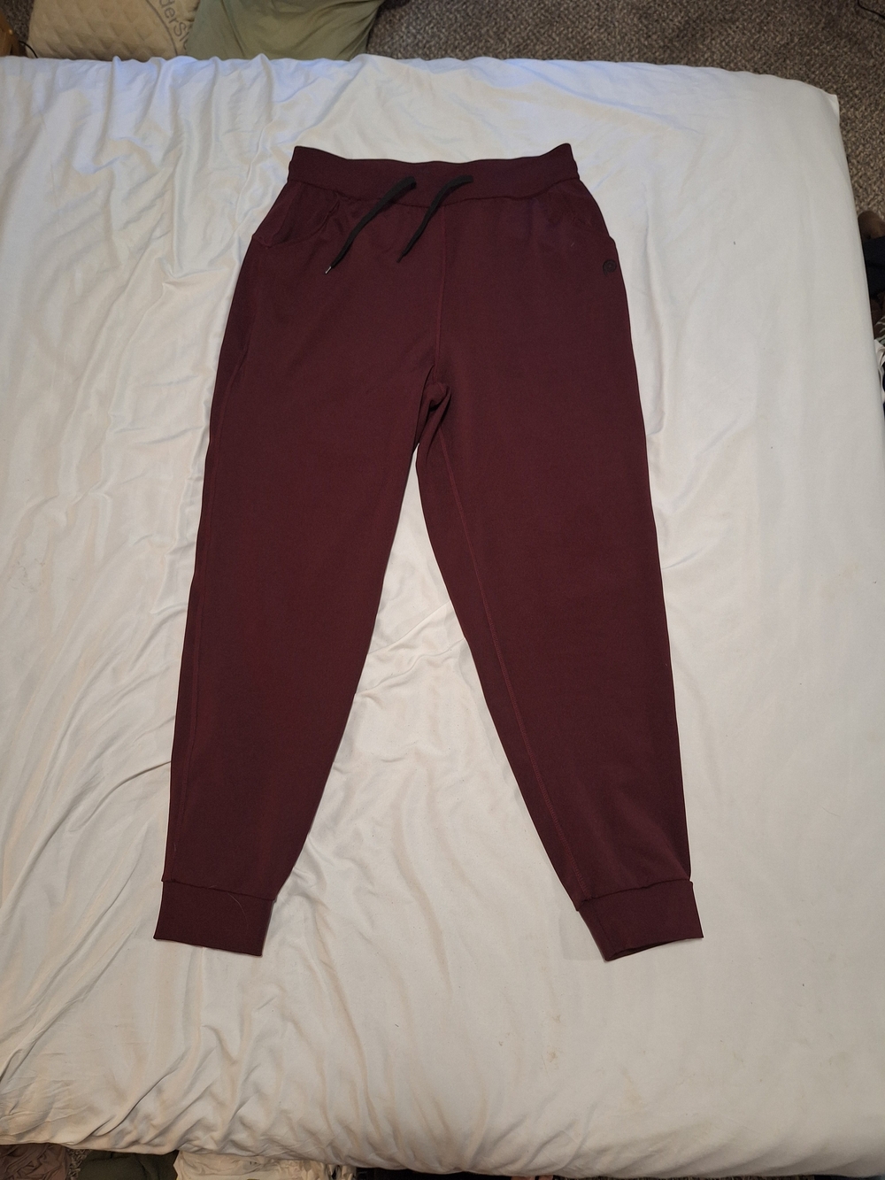 Maroon Joggers With Drawstring